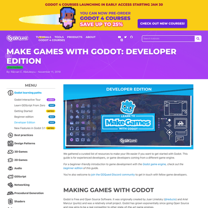 Make Games with Godot: Developer Edition · GDQuest