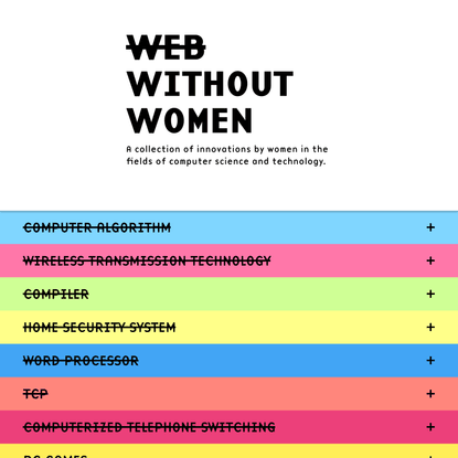 No Web Without Women