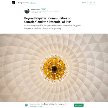 Beyond Napster: 'Communities of Curation' and the Potential of P2P