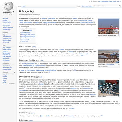 Robot jockey - Wikipedia