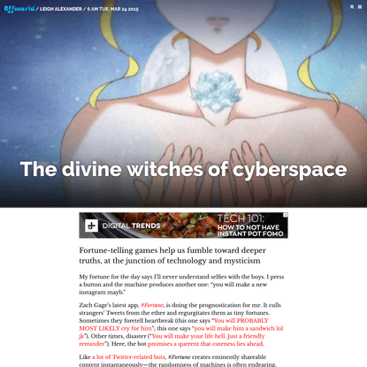 The divine witches of cyberspace