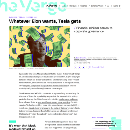 Whatever Elon wants, Tesla gets