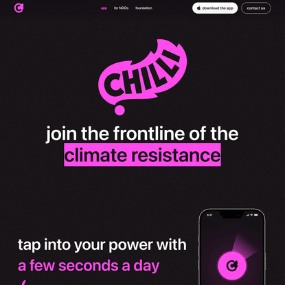 chilli – power, in your hands
