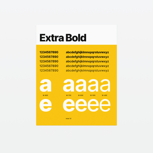 Inter UI poster "Extra Bold"