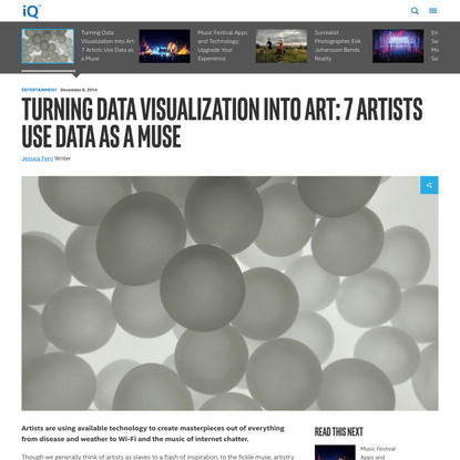 Turning Data Visualization Into Art: 7 Artists Use Data as a Muse