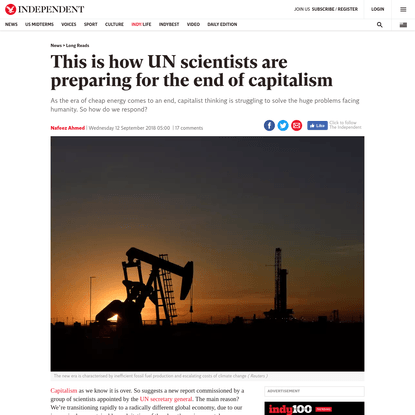 This is how UN scientists are preparing for the end of capitalism