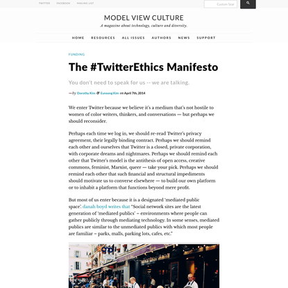 The #TwitterEthics Manifesto