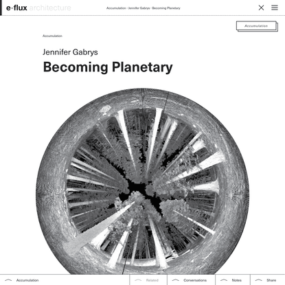 Becoming Planetary