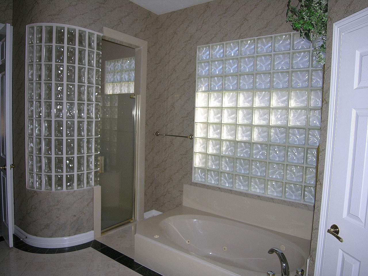 Bathroom Engaging Bathroom Design Glass Block Shower Wall Design Jpg Are Na