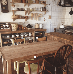 Wood-forward kitchen