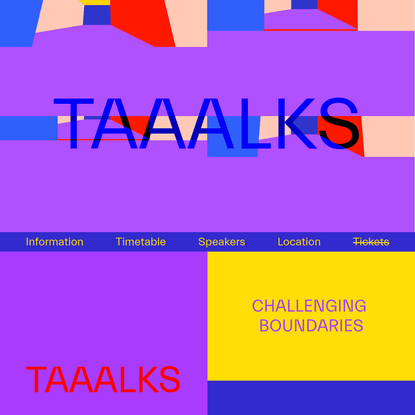 TAAALKS - Challenging Boundaries
