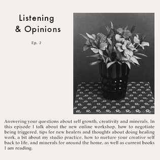Episode 2 of Listening &amp; Opinions is up! So many good questions in this one. And it's a long one! Apparently I have a lot to...