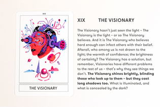 XIX: The Visionary, Instant Archetypes: A New Tarot For The New Normal, by Superflux
