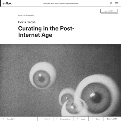Curating in the Post-Internet Age