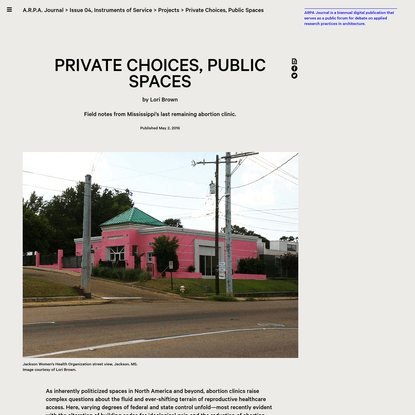 Private Choices, Public Spaces | Lori Brown