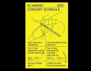 PJ HARVEY tour poster