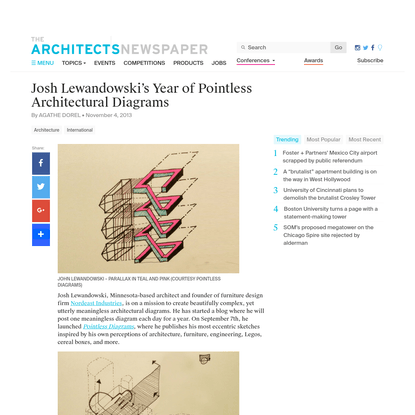 Josh Lewandowski's Year of Pointless Architectural Diagrams