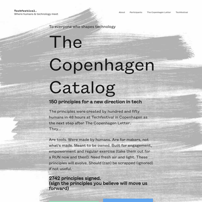 The Copenhagen Catalog