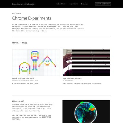 Chrome Experiments | Experiments with Google