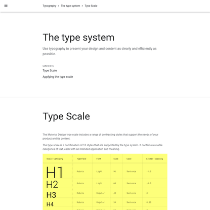The type system