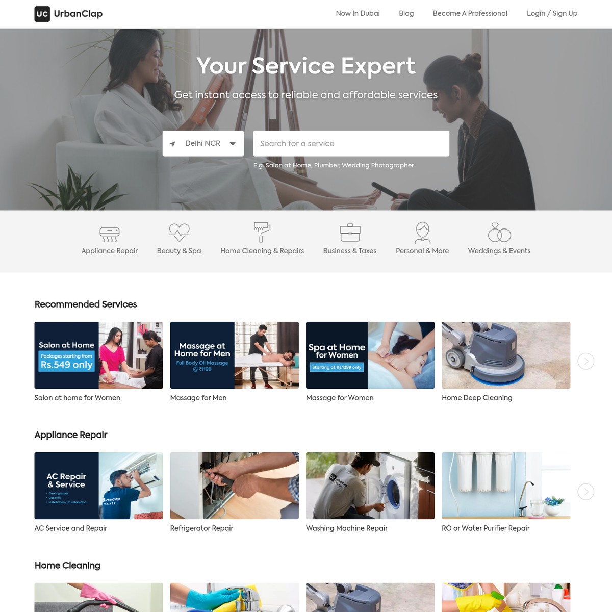 Urbanclap Service Experts Hire Wedding Home And Beauty Professionals — Arena 