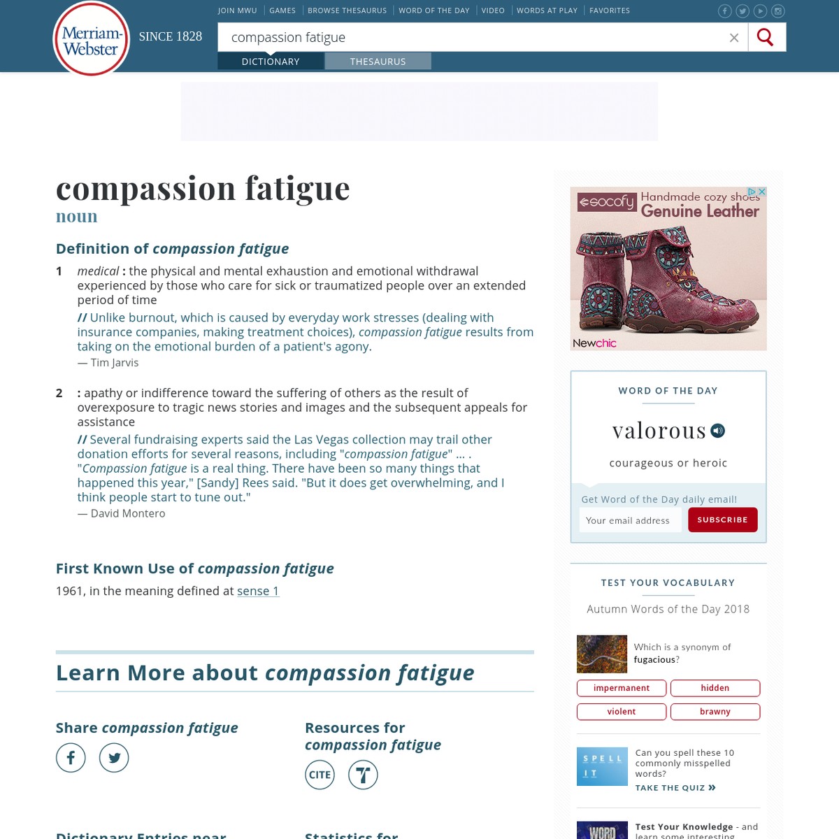 What Is The Definition Of Compassion Fatigue