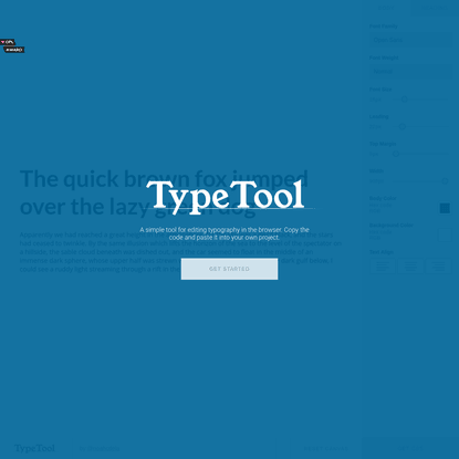 Type Tool