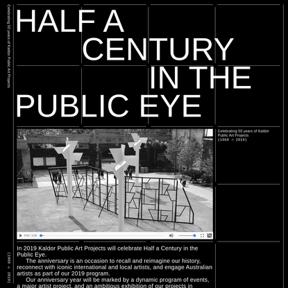 Kaldor Public Art Projects - Half a Century in the Public Eye
