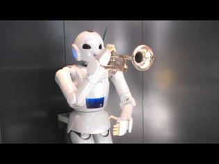 Toyota Trumpet playing robot