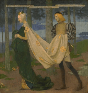 The Queen and the Page - Marianne Stokes (1896)