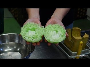 Making Fake Food Wax Sample in Japan - Cabbage/Lettuce