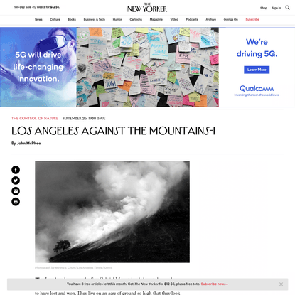 Los Angeles against the Mountains-I