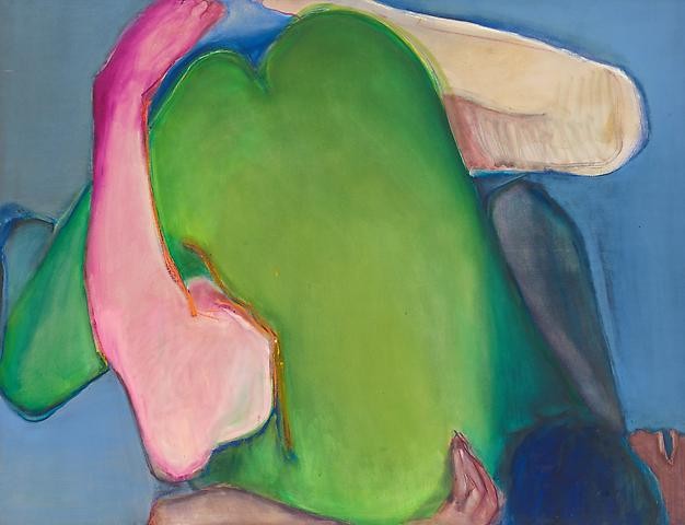 Joan Semmel, Green Heart, 1971, oil on canvas, 48x58"