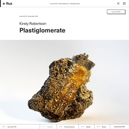 Plastiglomerate - Journal #78 December 2016 - e-flux