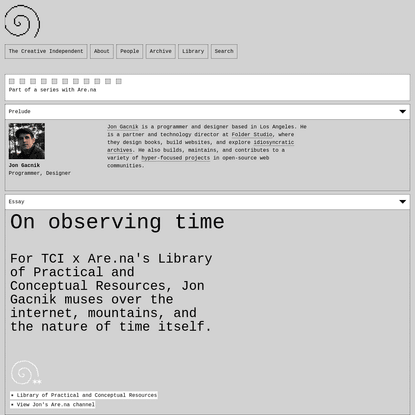 On observing time /╲/╲/╲