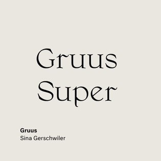 Gruus by Sina Gerschwiler @ladytiger7000 . . . . . . . . . . #Gruus #Super #type #typography #font #design #webfont #fontoft...