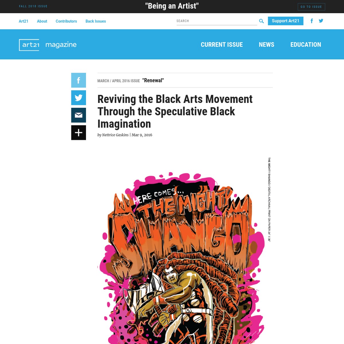 Reviving The Black Arts Movement Through The Speculative Black Imagination Art21 Magazine — Are Na