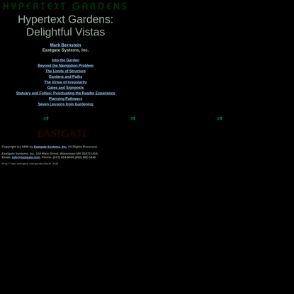 Hypertext Gardens