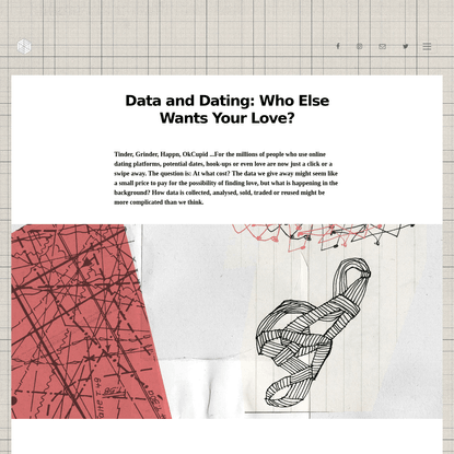 Data and Dating: Who Else Wants Your Love?