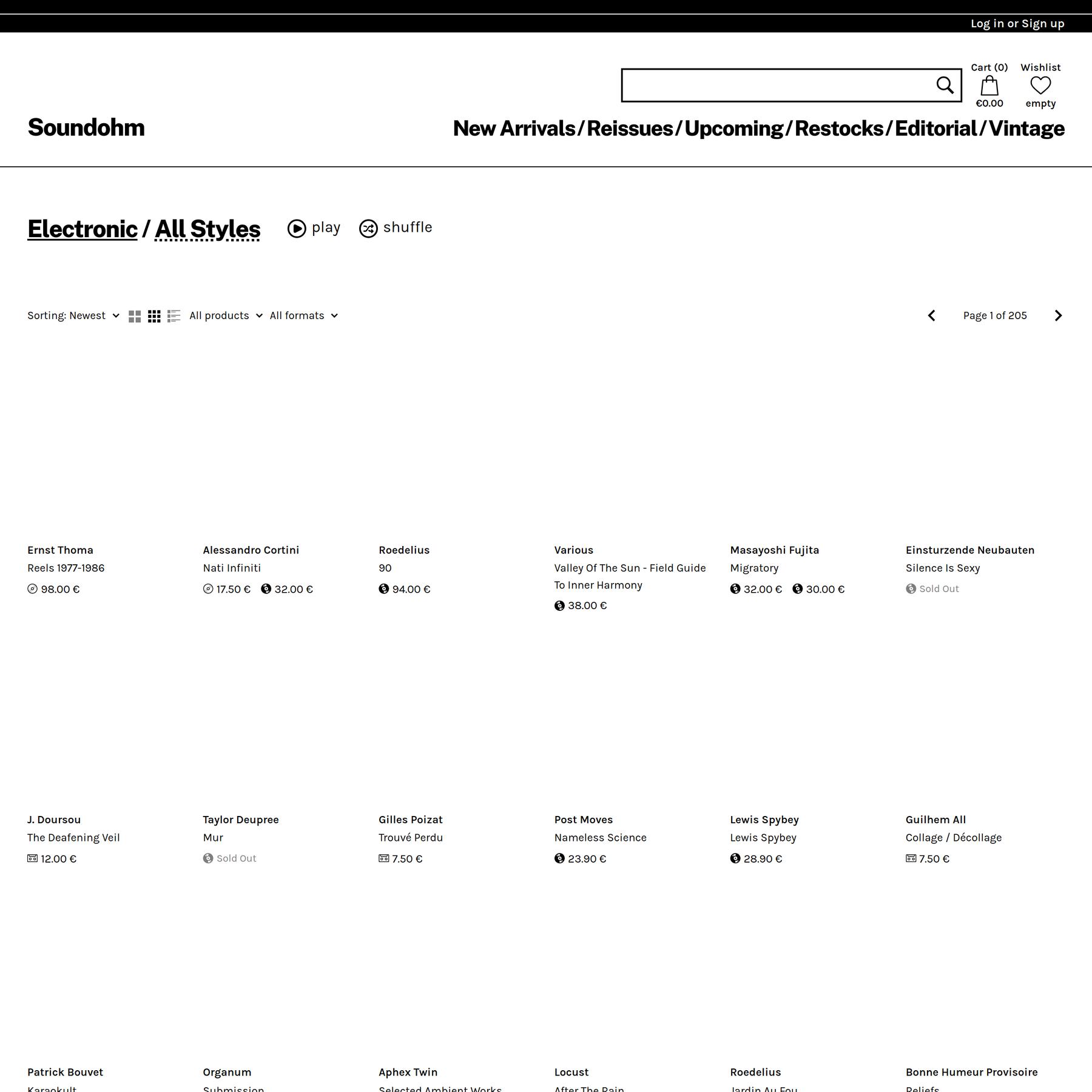 Electronic / All Styles – Soundohm