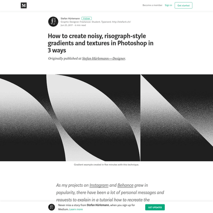 How to create noisy, risograph-style gradients and textures in Photoshop in 3 ways