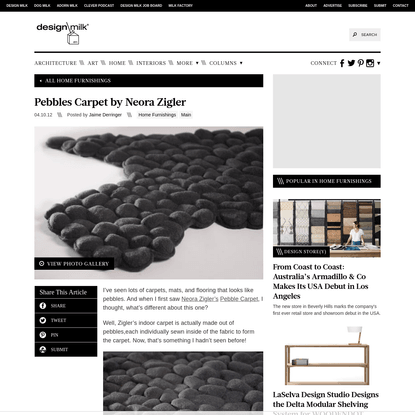 Pebbles Carpet by Neora Zigler - Design Milk