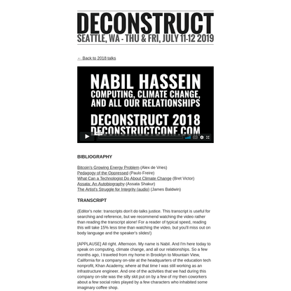 Computing, Climate Change, and All Our Relationships by Nabil Hassein - Deconstruct