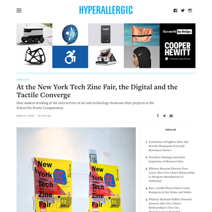 At the New York Tech Zine Fair, the Digital and the Tactile Converge