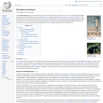Decadent movement - Wikipedia