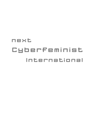 Next Cyberfeminist International, Reader, 1999