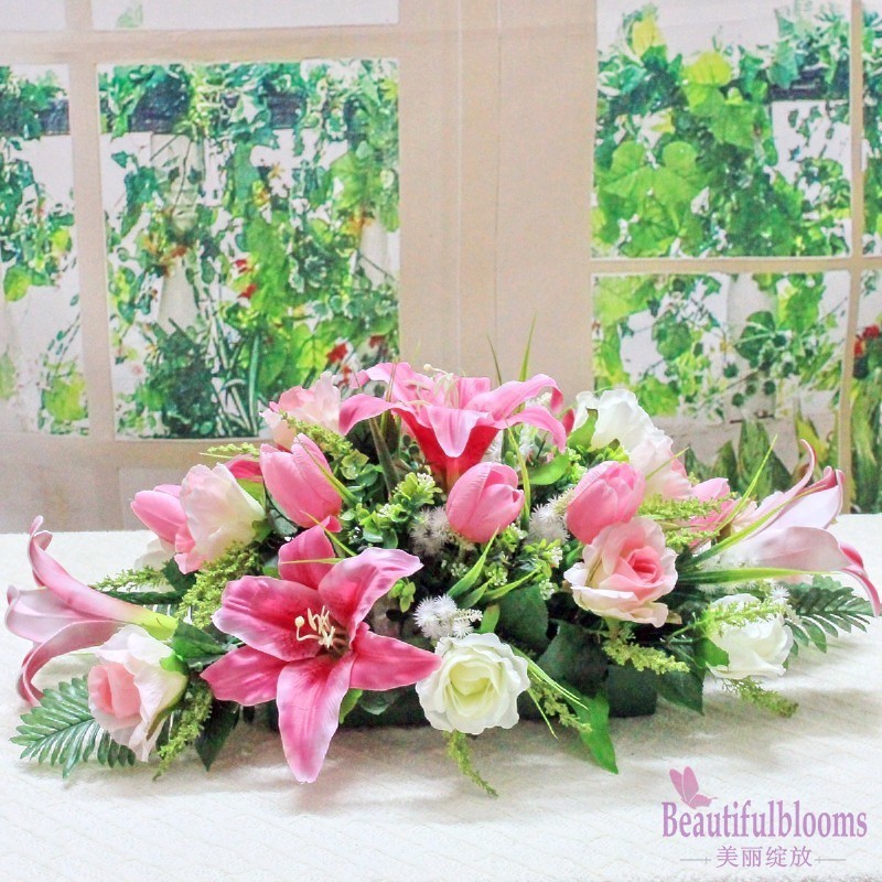 EndtablefakeflowersartificialflowerssilkflowerPodiumconference