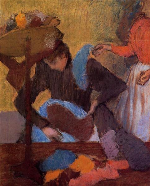 At the Milliner’s, Edgar Degas