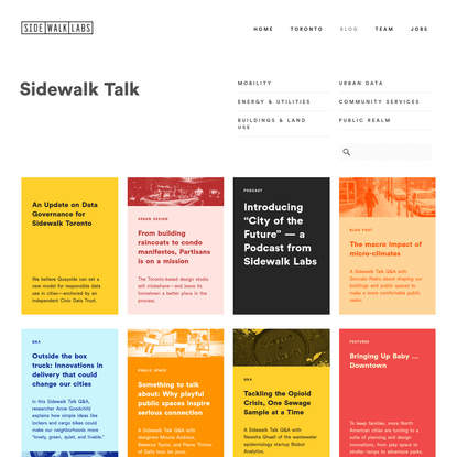Sidewalk Labs | Blog