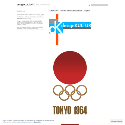 TOKYO 1964 | From the Official Olympic Book :: Graphics